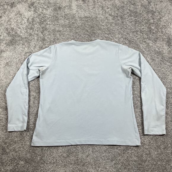 Patagonia T Shirt Womens Large Stretch Performance Floral Embroidery Hiking - Picture 9 of 14